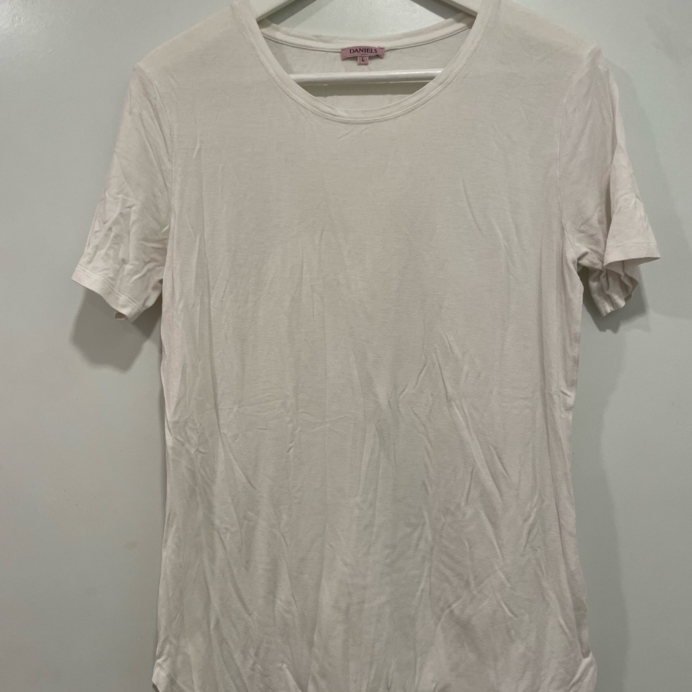Classic White Crew Neck T-Shirt